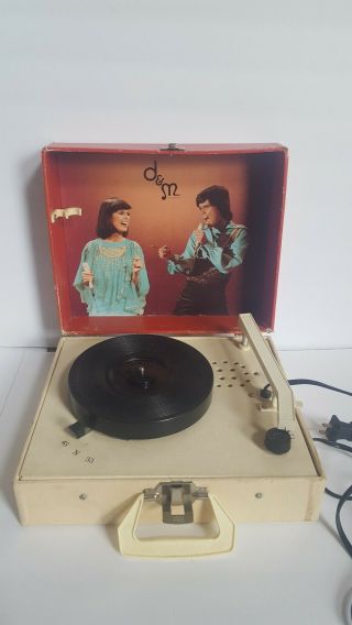 Vintage Donny And Marie Osmond Portable Record Player Rare