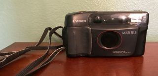 Vintage Canon Sure Shot Multi Tele Date 35mm Camera Not