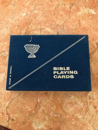 Jacob’s Bible Cards Set Of 2 With Velvet Cover Vintage