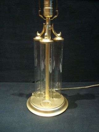Vintage Princess House Heritage Crystal Cylinder Electric Table Lamp