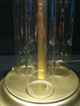 VIntage Princess House Heritage Crystal Cylinder Electric Table Lamp 3