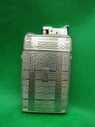 Vintage - Evans Cigarette Case & Lighter Combo - Silver Tone - No Damage