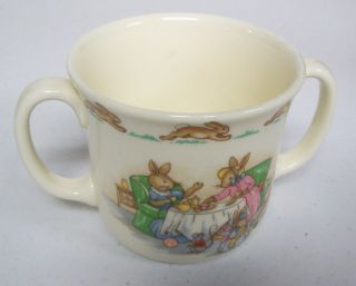 Vintage Royal Doulton Bunnykins 1936 Double Handled Mug Cup