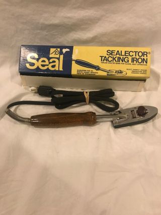 Vintage Sealector Heavy Duty 165 Watt Tacking Iron Model Ss - 24 Made In The U.  S.  A