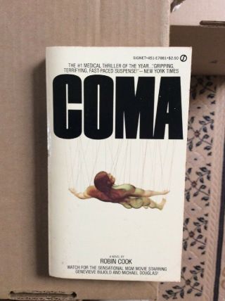 - - Coma - - By Robin Cook - - 1977 - - Signet - - Paperback - - Vtg - - Thriller - - 435