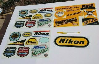 Nikon Professional Press X - Ray Logo Vintage Labels Stickers Decals