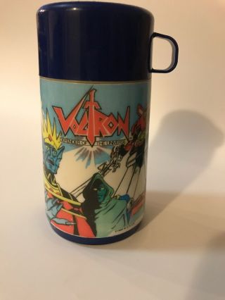 Vintage 1984 Voltron Defender Of The Universe Blue Thermos