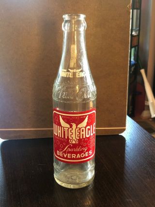 Rare Vintage,  Soda Bottle,  Acl,  White Eagle,  Sparkling Beverages Fall River Mass