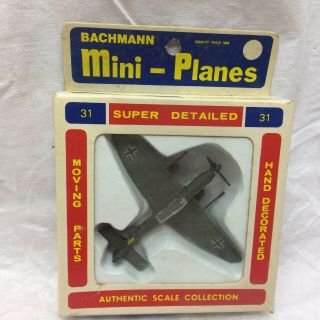 Vintage Bachmann Mini Planes Stuka Ju - 87 G Box