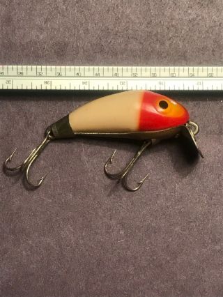 (2) Vintage Heddon Tiny Torpedo Fishing Lure & Vintage Miracle Minnow FishingLure 5