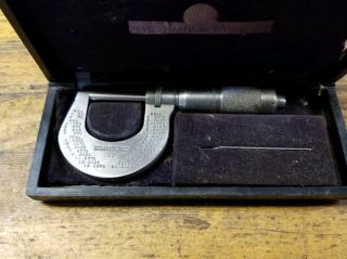 Vintage Brown & Sharpe Micrometer Precision Measuring Tools • Machinist Gauge Us