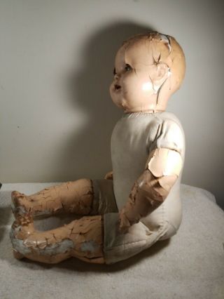 Vintage Composition & Cloth Dream Baby Doll NEEDS RESTORED ROUGH 22 