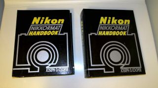 Vintage Nikon Nikkormat Camera Handbooks Vol 1 & 2 Joseph D.  Cooper Amphoto - Exc