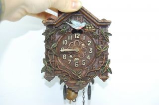 Vintage Lux Clock MFG Co Clock Wooden Collectible Decor 4