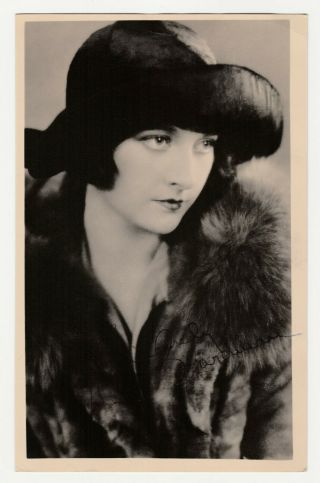 Eleanor Boardman - Vintage 1920s Fan Photo Signature - Began Silent Film Movie Star