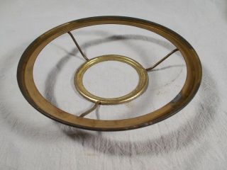 Vintage Brass Oil Lamp 7 Inch Shade Holder Ring 2&11/16 Inches Burner Opening