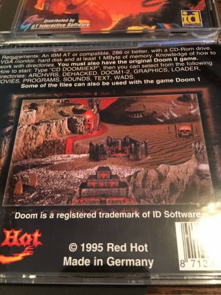 Vintage Doom II 2 PC CD - ROM & Doom II Explosion CD 5