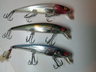 Unknown Flash Lure Group.  Long A Minnow.  4.  5 " Near Topwater Bomber Surface Bait.