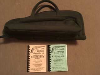 Vintage Thompson/center Contender Reloading Manuels (2) & Soft Carrying Case,