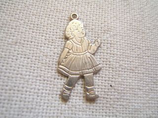 Vintage Sterling Silver Charm Baby Doll Or Young Child