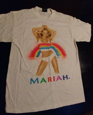 Mariah Carey Rainbow Shirt Vintage