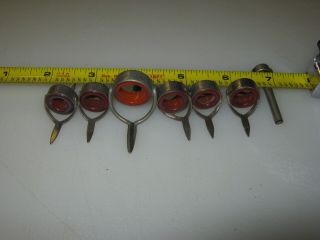 Vintage Agate Fishing Line Guides And Tip