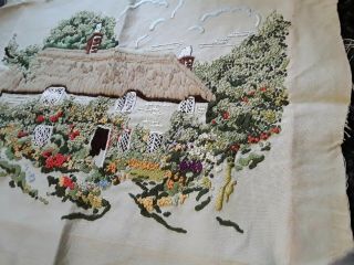 Vintage Embroidered Picture Panel 4