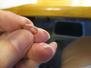 Tiny Vintage 10k Gold Baby Ring Flower Design