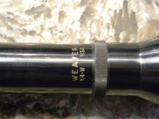 Vintage Weaver K 4 - W Steel Tube Rifle Scope 2