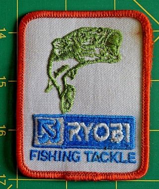 Vintage Ryobi Fishing Tackle Patch Stick Rod Lure Fisherman