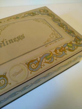 Vintage Whitman ' s Loveliness Candy Tin 1lb 12oz Metal Box 4