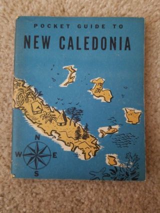 Vintage Us War Department Pocket Guide To Caledonia - Wwii
