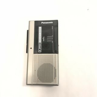 Vintage Panasonic Microcassette Recorder 2 Speed RN - 108,  Box Tapes 2