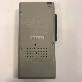 Vintage Panasonic Microcassette Recorder 2 Speed RN - 108,  Box Tapes 5