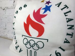 VTG 1996 Atlanta Olympics Throw Pillow RARE 90s 3