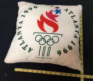 VTG 1996 Atlanta Olympics Throw Pillow RARE 90s 5