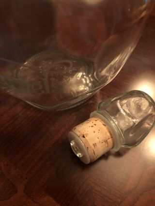 Vintage Jack Daniels Etched 1901 Glass Decanter 1.  75 L Pre - owned 3
