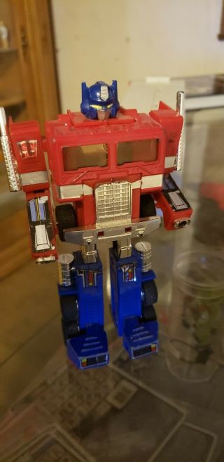 Vintage 1984 G1 Optimus Prime With 1992 Trailer (95 Complete) Great Shape