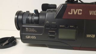 JVC VideoMovie Camcorders Camera GR - 65 VHS Photography Films Vintage 2