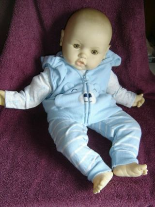 Jesmar Vtg Baby Doll Spain 24 " Sleep Eyes Cloth Body Vinyl Carters 9 Mos