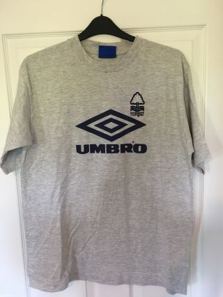 1990/1991 Nottingham Forest Football Shirt Umbro Rare Vintage Clough Xl Men’s