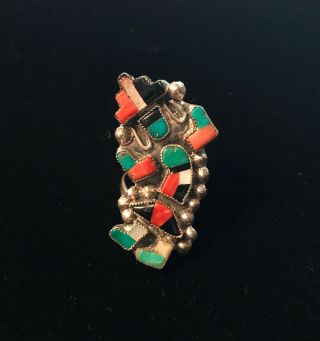 Sterling Silver Kachina Ring Size 5 1/2 Vintage Old Pawn