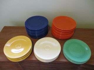 Vintage Fiesta 9 1/2  Fiestaware Dinner Plates