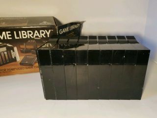 Vintage Atari 2600 Game Library Storage Unit w/ Box 4