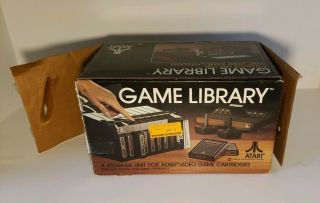 Vintage Atari 2600 Game Library Storage Unit w/ Box 5