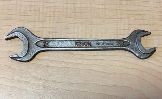 Vintage Double Open End Wrench Din 895 19mm X 22mm • West Germany