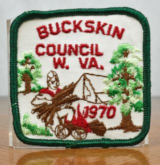 Vintage 1970 Buckskin Council West Virginia Boy Scout Bsa Patch
