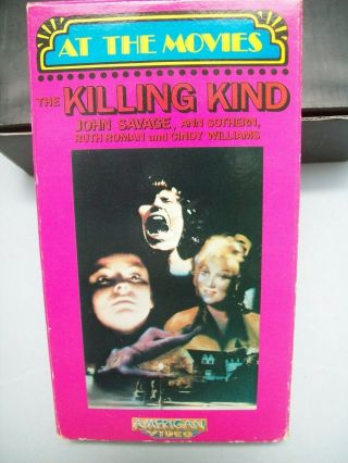 Vintage Horror Film Rare Vhs Video The Killing Kind Ann Sothern John Savage