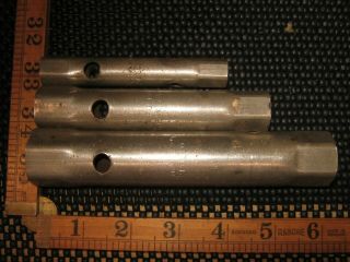 3x Vintage W Nesting Box Spanner Tube Wrench Set Fits Mg Mga Td Tc Tf Tool Kit