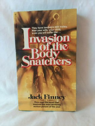 Jack Finney Invasion Of The Body Snatchers Vintage 1978 Pb Movie Tie In Horror